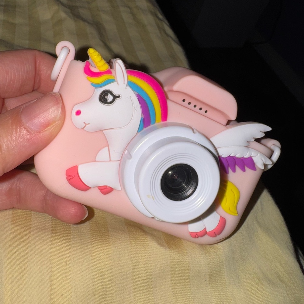 Unicorn Kids Camera with Rainbow Details